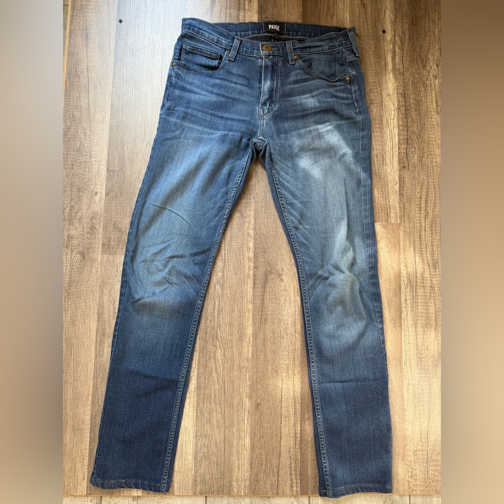 PAIGE Lexon Blue Jeans Size Womens 29 EUC - Picture 2 of 12